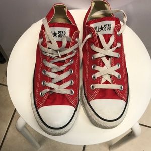 used red converse sz 8 w